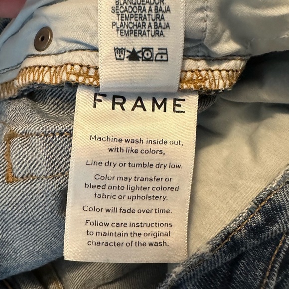 FRAME Denim, Heritage Le California Raw Edge, Coldwater Wash, Size 26 EUC - Picture 10 of 15